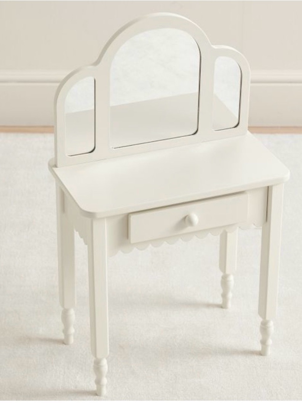 Pottery Barn Kids Penny White Wood 18” Doll Vanity New In Box